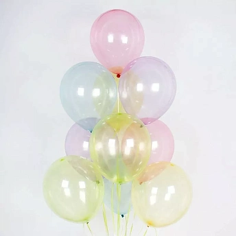 Воздушные шары с гелием разноцветные "Кристаллы"