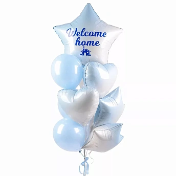 Букет из воздушных шаров "Welcome home"