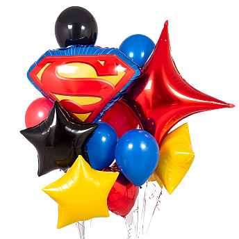 Букет из воздушных шаров "Жетон супермена"