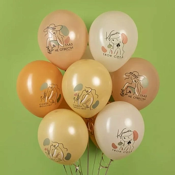 Воздушные шары с надписями "Элегантный стиль"