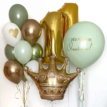 Композиция из шаров "День рождения принцессы"