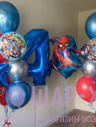 шары на 4 года мальчику человек паук с доставкой воздушные шары спайдермен фото