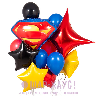 Букет из воздушных шаров "Жетон супермена" фото