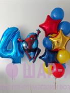 яркие воздушные шары ребенку человек паук фото