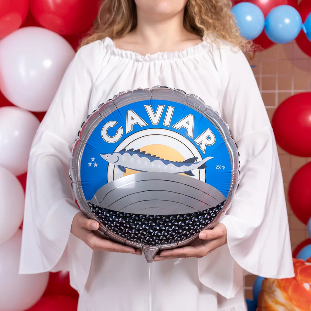 черная икра купить воздушный шар россия с надписью caviar russian икра в банке черная шарик купить шары прикольные фото.JPG