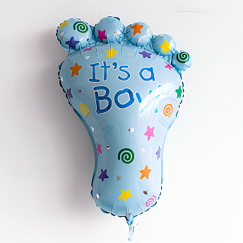 Фольгированная фигура "Ножка its a boy"