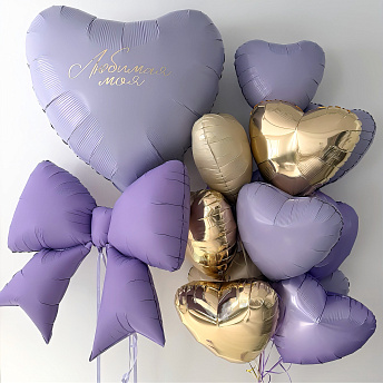 Композиция из шаров "Любимоя моя" 