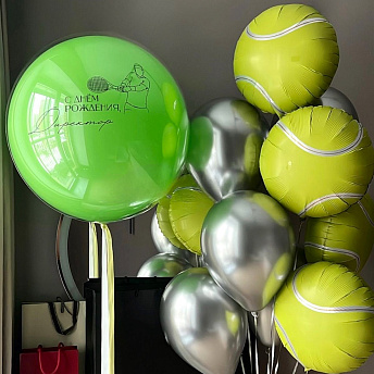 Композиция из шаров "Теннисисту" 