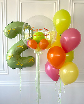 Композиция из шаров "Фруктовый салат" 