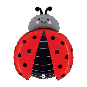 Фольгированная фигура "Божья коровка с улыбкой"