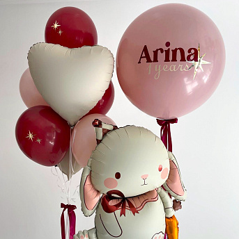 Композиция из шаров "Зайка" 