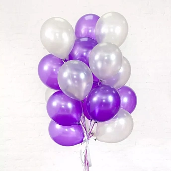 Композиция из шаров с гелием "Фиолетовый набор"