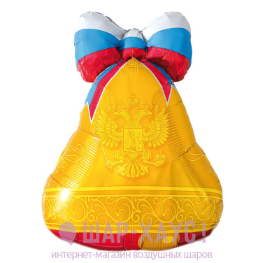 Фольгированная фигура "Колокольчик Триколор" фото