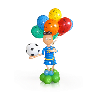 Фигура из шаров "Футболист с шарами" 