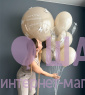 Композиция из шаров "Бабочки на крещение" 