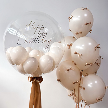 Композиция из шаров "Шелк" 