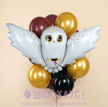Букет из шаров "Полярная сова" фото