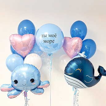 Композиция из двух фонтанов "Морская волна"