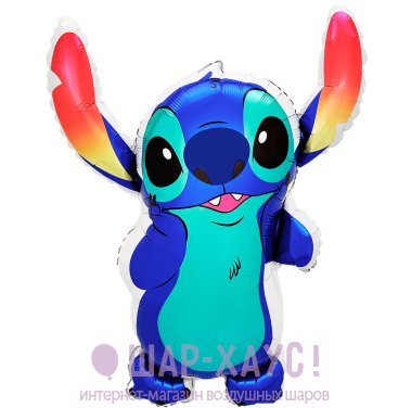 Фольгированная фигура "Стич - яркие ушки" фото
