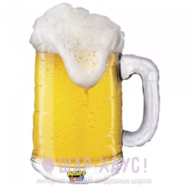 Фольгированная фигура "Пиво в кружке" фото