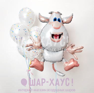 Композиция из шаров "Буба и стеклянные шары"  фото