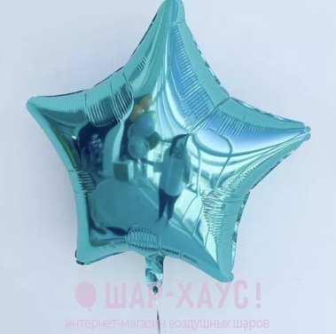 Фольгированная звезда "Тиффани металлик" фото