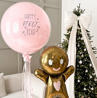 Композиция из шаров "Печенюшка" 