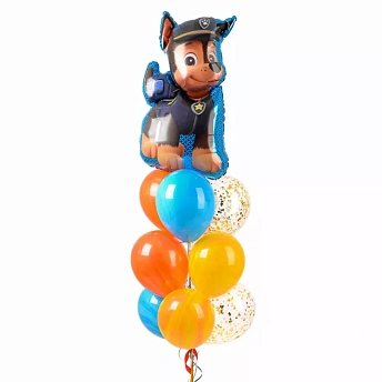 Букет из воздушных шаров с гелием "Чейзик"