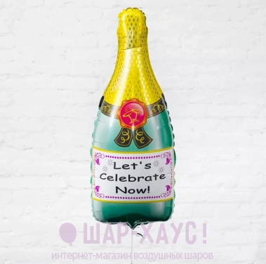 Фольгированный шар "Бутылка шампанского" фото