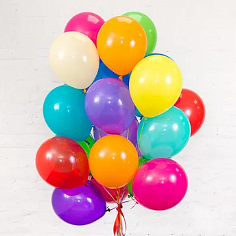 Воздушные шары с гелием "Разноцветные"