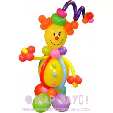 Фигура из шариков "Веселый клоун" фото