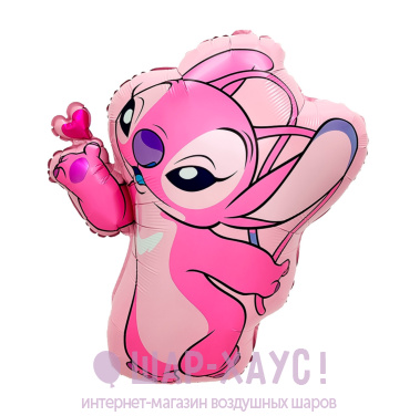 Фольгированная фигура "Ангел, монстрик с сердечком" фото