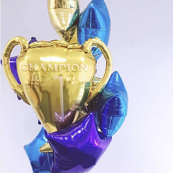 Букет из воздушных шаров "Наш чемпион"