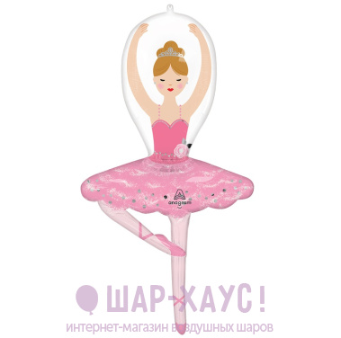 Фольгированная фигура "Балерина" 109 см фото