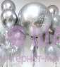 Композиция из шаров "Серебряный праздник" 
