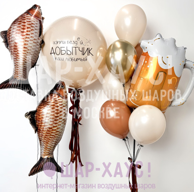 Композиция из шаров "Добытчик"  фото