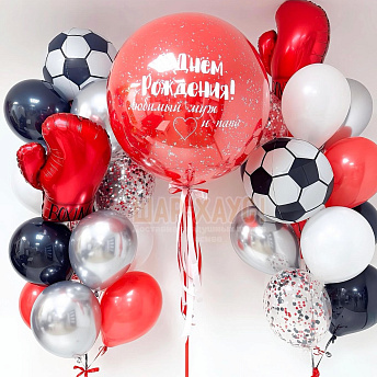 Композиция из шаров "Боксер-голеодор" 