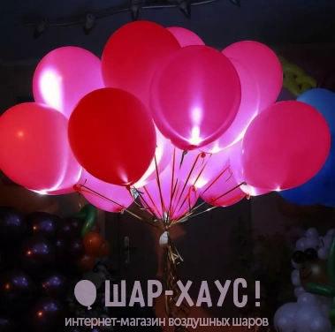 Светящиеся воздушные шары "Красные" фото