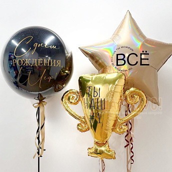 Композиция из шаров "Шеф, ты можешь все!" 