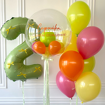 Композиция из шаров "Фруктовый салат" 