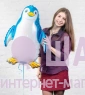 Фольгированный шар "Синий пингвин"