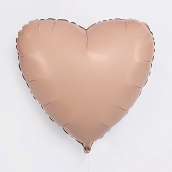 Фольгированное сердце "Винтажная роза"