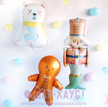 Композиция из шаров "Доброе рождество"  фото