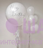 Композиция из шаров "White Birthday" 