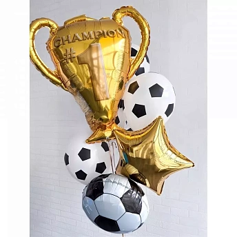 Букет из шаров "Футбольному чемпиону"