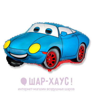 Фольгированная фигура "Тачка Синяя" фото