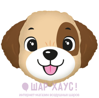 Фольгированная фигура "Голова собаки"  фото