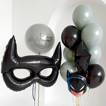 Композиция из шаров "Темный рыцарь" 