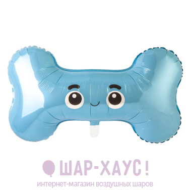 Фольгированная фигура "Косточка голубая" фото