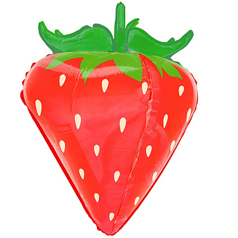 Фольгированная фигура "Клубника 3D красная " 71 см